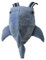 Hai-Rucksack aus Segeltuch, modisch, lustig, leicht, für Erwachsene und Kinder, Marine