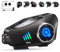 Motorcycle Helmet Headset with HD Camera 1080P Video, Motorcycle helmet bluetooth 5.3 ,IPX6 Waterproof, Hands-Free Communication with Soft and Hard Mic Headphone Speakers Compatible All Helmets.