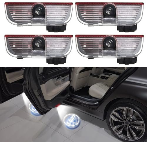 CDIYTOOL 4Pcs Car Door Light Logo Projector Welcome Light Compatible with VW Golf/Passat/Touareg/Touran/Sagitar/Sharan/CC