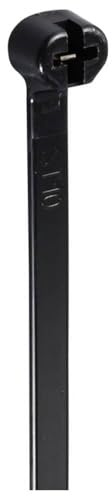 TRU COMPONENTS TC-12814200 Kabelbinder 370 mm 7 mm Schwarz mit Metallzunge, UV-Witterungsstabil 100 St.