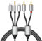 Câble RCA pour iPhone, câble audio type C vers 2RCA, RCA vers jack 3,5, câble Lightning vers RCA (câble audio 3 en 1), compatible avec iPhone, Samsung Galaxy, Huawei, pour voiture, home cinéma