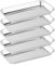 Plateau à Instrument, 5Pcs Plateau de Laboratoire en Acier Inoxydable 201, Plateau Rectangulaire 22,5 x 11,7 x 2 cm, Plateau Médical Antirouille, Plateau Médical INOX Outils de Laboratoire