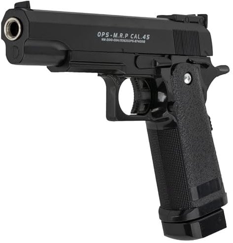 Set: Softair Pistole 19Eleven Vollmetall 0,5 Jule 6 mm BB Federdruck Softair + G8DS® Softair Munition Bio BBS Premium Selection 2000 Stück 0,20 g 6mm (w, 1)