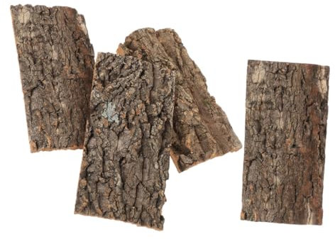 Happyyami 4stücke Korkrinde Für Terrarien Natürliche Bark-Dekoration Für Aquarien Und Reptilien-Tanks Sicher Und