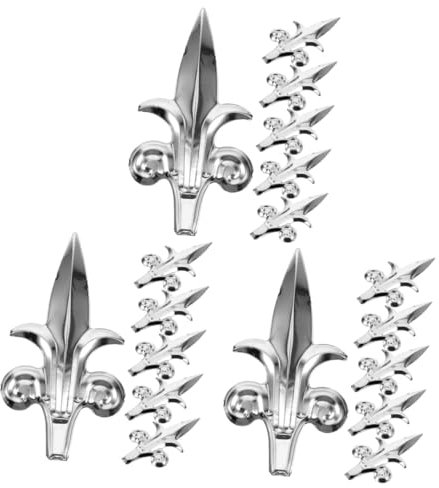 jojofuny 18pcs Fence Finials Garden Gate Fence Decor Pointed Shape Gate Topper Outdoor Decorative Post Finials