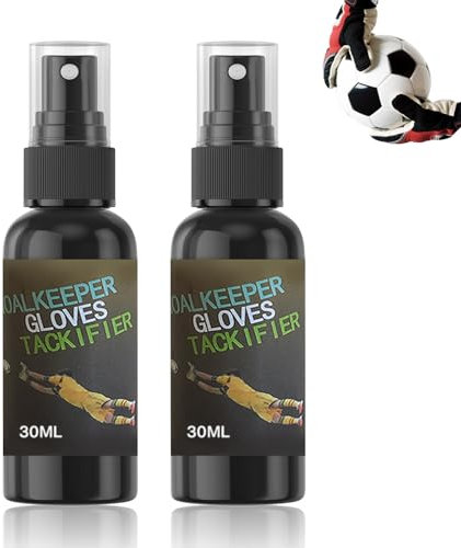 Grip Spray Torwarthandschuhe, Gripspray, Goalkeeper Gloves Anti Rutsch Spray, Antislip Sticky Spray Für Handschuhe, Verbessern Sie Die Griffigkeit Von Handschuhen-30ml*2