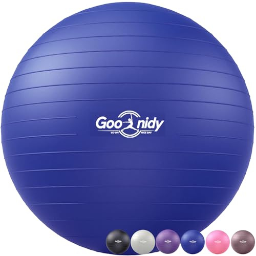Goonidy Weich Gmnastikball Schwangerschaft Gummiball Balance Yoga Ball | Sitzball Büro Ergonomisch Medizinball Bal Hüpfball Riesenball Balancegeräte Fitnessball Gymnastik Gymnastikbälle & Zubehör