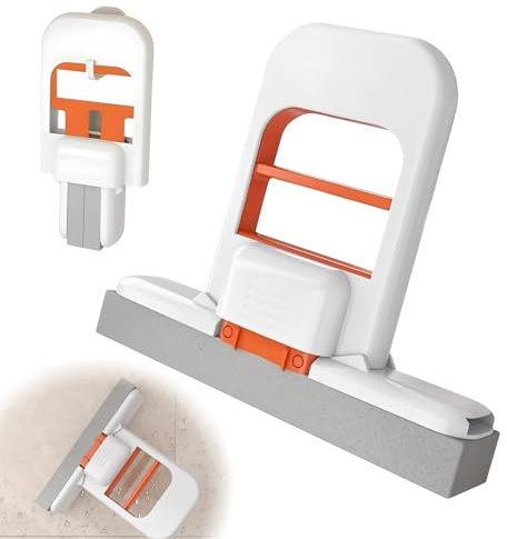 Tadpolez Mini Fregona Plegable de Escritorio - Mopa de Esponja Autoapretable, Portátil para Limpieza Húmeda/Seca en Cocina, Baño, Vidrio y Auto
