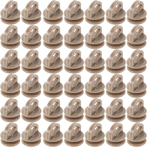 Abaodam 500 Crochets en Plastique pour Rideaux de Voiture, Crochets Coulissants pour Tringles à Rideaux, Résistants aux Intempéries, Compatibles Camping-Cars, Caravanes et Camions,
