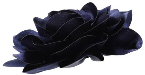 Broche Fleur en Tissu 19cm, Grand Modèle, pour Vêtements | Décor Floral en Satin, Usage Anniversaire et Soirée, Finition Soignée, Style Féminin