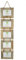 Nicola Spring Cadre photo à suspendre pour 5 photos - Convient aux photos de 15 x 10 cm - Lot de 1 - Cadre photo rustique en bois naturel à fixer au mur, orientation paysage