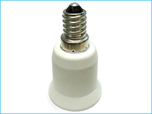 LEDLUX 2 Pezzi Convertitore Adattatore Portalampada Per Lampada Attacco Da E14 A E27
