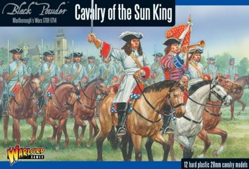 Warlord Games Cavalry of the Sun King - 28mm Scale Plastic Miniatures for Black Powder Highly Detailed Marlborough's Wars Era for Table-top Wargaming
