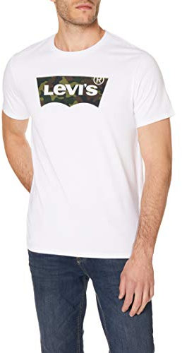 Levi's Homme Housemark Graphic Tee, Hm Ssnl Filll White, XL
