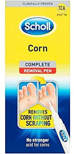 Scholl Corn Removal Pen - Clinically Proven Corn Remover, Pain-Free Treatment with TCA Active Gel for Complete Corn Removal, 1 Pen