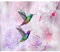 decomonkey - Papier Peint Panoramique Fleurs Oiseau 400x280 cm - Décoration murale moderne – Tapisserie décorative pour chambre salon - Fleurs violettes oiseaux plantes animaux