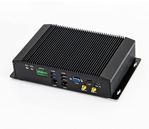KINGDEL i7 CPU Compact Mini PC with 8GB RAM 256GB SSD, HD Graphics, 6xCOM, 4xUSB 3.0, 4xUSB 2.0, 2xLAN, GPIO, HD Ports, VGA W-11 Pro
