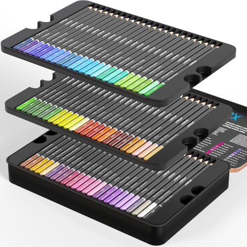 Artworx Premium Artists Pencils - 72 Coloured Pencils For Adults - Artist Colouring Pencils - Coloring Pencil Crayons Set