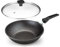 Home Icon - Antihaft-Wok mit Deckel aus Kupfergranit, kompatibel mit Allen Herdarten, einschließlich Induktion und Keramik, mit abnehmbarem Griff - 28 cm