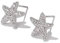 Ohrringe Damen Ohrstecker Seestern Beach Strand mit kleine Steinchen Stiel aus 925 Sterling Silber