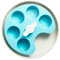 PetDreamHouse SPIN Interactive Slow Feed Bowl For Dogs, Fun Interactive Puzzle Feeder Prevents Bloating And Controls Fast Eating - One Size - Blue Pallette