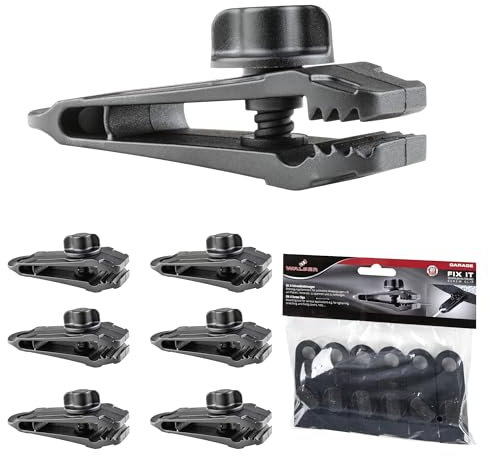 Walser Schraubhalterung Fix It, Befestigungsklammern für Planen, Abdeckungen und Zelte, Schraubklammern 6 Stück