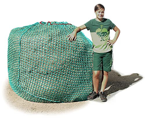Feedwatcher Profi-Rundballenheunetz 1,4x1,4x1,6m, Mw 3cm, 5mm Kordelstärke, Heunetz