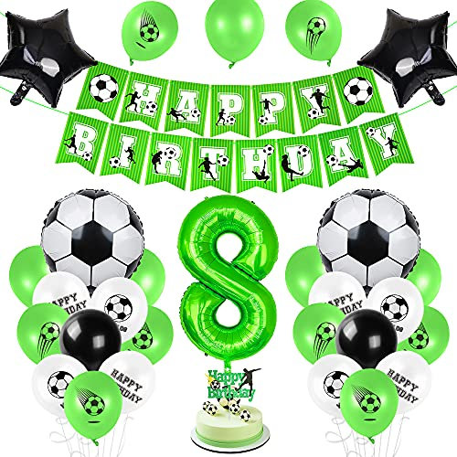 Fußball 8 Geburtstag Deko, Luftballon 8. Geburtstag Grün, 8 Ballon Fußball Deko, Geburtstagsdeko Jungen 8 Jahr, 8.Geburtstagsdeko Fußball, 8.Geburtstagsdeko Jungen, Ballon 8. Geburtstag