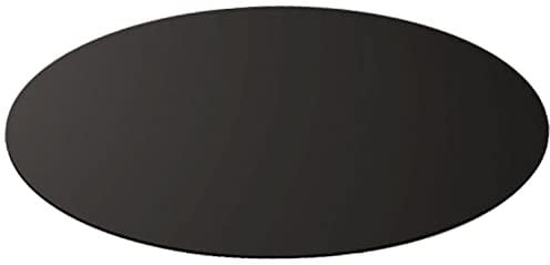 Plaque de protection de sol Ronde Ø 89 cm Acier Noir Vernis pour poêles Épaisseur 2 mm 10.5 kg