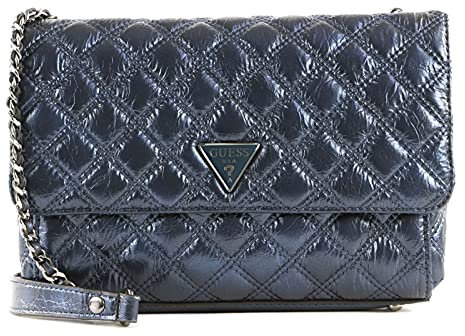 GUESS Damen Convertible Crossbody Flap Cessily umwandelbare Umhängetasche, Midnight