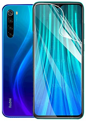 CUFEREDU 2 uds Protector de Pantalla Flexible para Xiaomi Redmi Note 8 / Note8 2021 6.3 3D Película de Hidrogel Transparente de TPU Huella Dactilar Desbloqueado NO Vidrio Templado