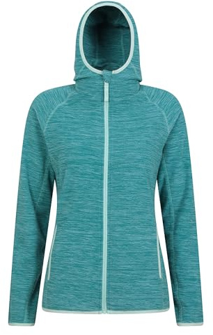 Mountain Warehouse Lleyn Melange Womens Fleece Jacket - Breathable, Antipill Ladies Spring Summer Coat, Full Zip, Durable Fleece - Ideal For Spring Summer