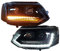 Pure Cardesign Scheinwerfer schwarz SWV42SLGXBY Tagfahrlicht passend für VW T5 Facelift Bj 09-15 LED Blinker