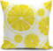 KUNQIAN Kissenbezug Zitronen Kissen deko Geschenke für Frauen sofakissen kissenbezüge dekokissen couchkissen kissenhülle Sofa gartenmöbel Balkon Wohnzimmer Couch Bett Sofa 45x45 cm