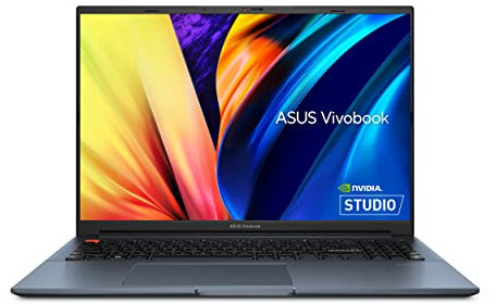 ASUS VivoBook Pro 16 Laptop, 16” Display, Intel Core i9-13900H CPU, NVIDIA® GeForce® RTX™ 4060 GPU, 16GB RAM, 512GB SSD, Windows 11 Home, Quiet Blue, K6602VV-DS94