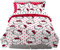 Franco Sanrio Hello Kitty Bettwäsche-Set mit Punkten, 7-teilig, superweiches Bettdecken- und Bettlaken-Set mit Kissenbezug, Queen-Size-Bett (100% offizielles Lizenzprodukt) Sammlerstücke