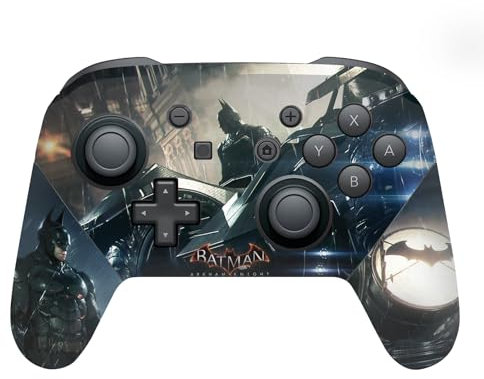 Head Case Designs Offizielle Batman Arkham Knight Batman Grafiken Vinyl Haut Gaming Aufkleber Abziehbild Abdeckung kompatibel mit Nintendo Switch Pro Controller
