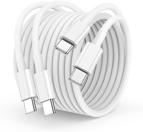 USB C to USB C Charger Cable 3m, 60W Type C Cable Lead Long Fast Charging Power for Apple iPhone 15 Plus/15 Pro Max, MacBook Pro 2021/2020, iPad Pro 12.9/11 inch/Mini/Air 5/4, Samsung, Pixel