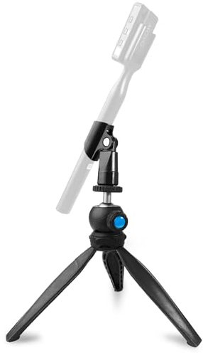 Movo HMT-2 Tischstativ Mikrofon Ständer für Movo WMX-HM und Rode Interview Go, kabellose Mikrofon-Adapter