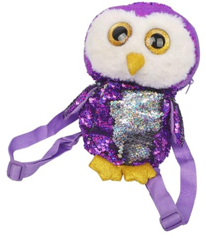 GALPADA Pailletten Eulenrucksack Für Kinder Modischer Rucksack Mit Verstellbaren Trägern Schulranzen Für Mädchen Für Schule Und Reisen