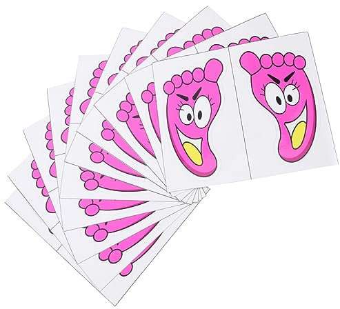 ABOOFAN 20 Paar Bodenaufkleber spielstrasse für kinder spielzelt kinder Wandaufkleber- -Fußabdruck Wohnkultur Fußabdruck-Aufkleber Fußabdruckaufkleber für den Boden Haushalt PVC