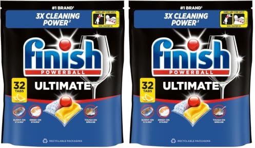 Finish Powerball Ultimate All-in-1 Dishwasher Tablets, ORIGINAL, 85 Tablets (Pack of 2)