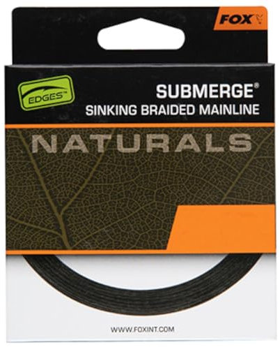 Fox Submerge Naturals Braid - 600m geflochtene Angelschnur, Durchmesser/Tragkraft:0.38mm / 29.5kg / 65lb