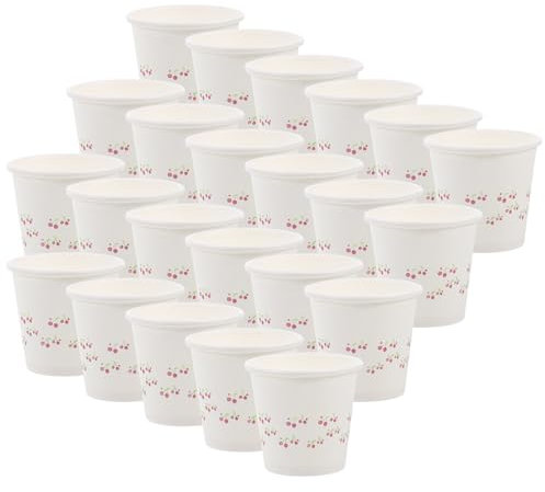 JECOMPRIS 100Pcs Small Paper Cups 50Ml Disposable Tasting Cups for Sampling Mini Drinks at Parties and Events