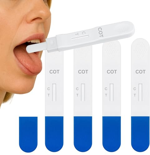 5 x SalyvGenics Nikotin Speicheltest | Schnelltest für Nikotin (Cotinine) im Speichel | Vape-Testkit Dampfen Testkit