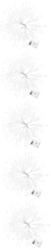 PRETYZOOM 5 Sets Ständer Lichterketten Halloween Hängedekorationen Halloween Partyzubehör Ornamente Lichterketten LED Leuchten Skelett