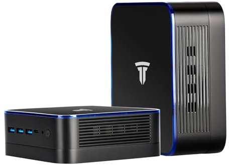 Windows 11 Pro Mini-PC, 16 GB ARM + 512 GB SSD Mini-Desktop-PC mit Alder Lake-N N95-CPU, 4 Kernen, 4 Threads, 5G-WLAN und Bluetooth 4.3-Unterstützung, Gigabit-Ethernet-Unterstützung (Schwarz)0911-2