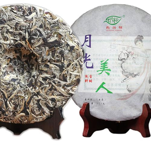 Thé Pu'er arbre ancien cru Lune blanche Gâteau au thé Pu-erh Puer Tea au clair de lune Thé chinois 357g