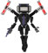 Skibid Toiletten Elite TV Man Bauspielzeug,Titan Drill TV Man Building Blocks Toy,Verbessere Toilet Men Actionfigur Bausteine Set,Creative Spielzeug for Erwachsene and Kids G