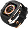 RORFFK Adecuado para Apple Ultra 8 de 49 mm, kit de modificación de fibra de carbono, correa de fluoroelastómero, para iWatch S8/7/6 de 45 y 44 mm Series Watch Strap de repuesto, 49mm, Ágata